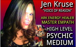 jen Kruse - Voice of Reason - ARK Energy Healer, Master Empath, High Level Psychic Medium - PsychicSisters.net 